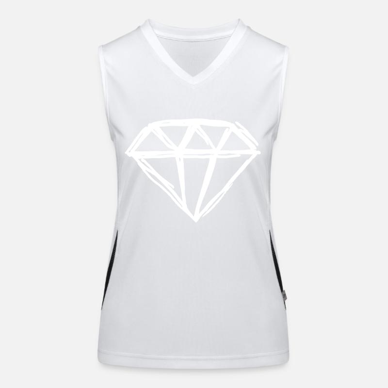 Diamant Funktionelles Kontrast-Tank Top für Frauen