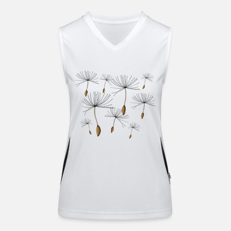 Löwenzahn Funktionelles Kontrast-Tank Top für Frauen