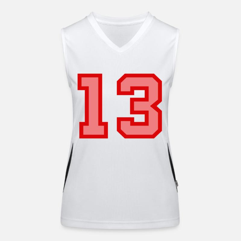 Cool Retro Retrostyle Numéro de maillot numéro de dos Débardeur respirant contrasté Femme