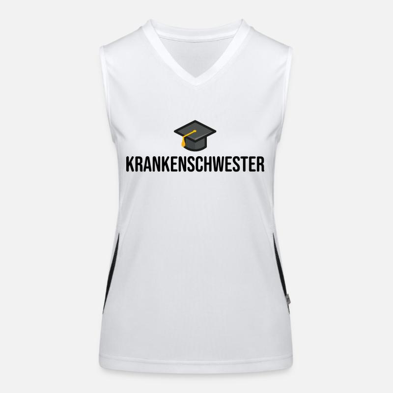 Krankenschwester Ausbildung Geschenkidee Funktionelles Kontrast-Tank Top für Frauen