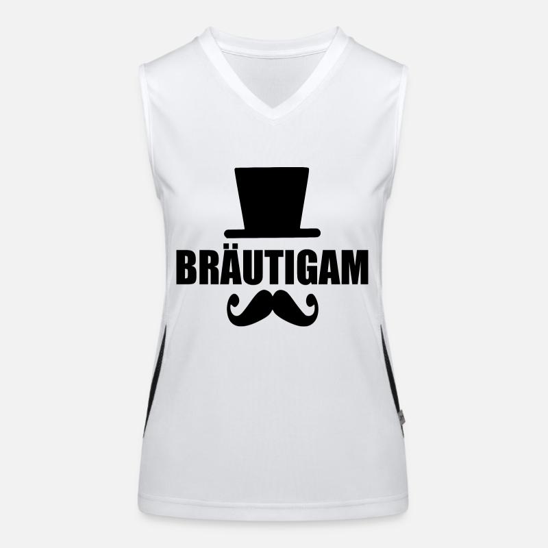 bräutigam Funktionelles Kontrast-Tank Top für Frauen