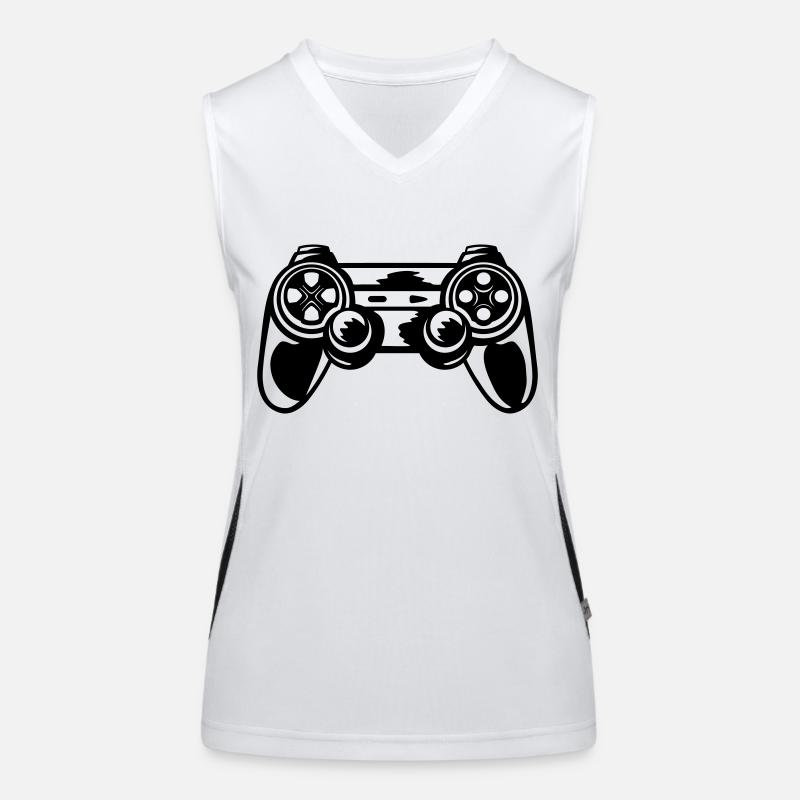 Retro Konsole Controller Gamer Funktionelles Kontrast-Tank Top für Frauen