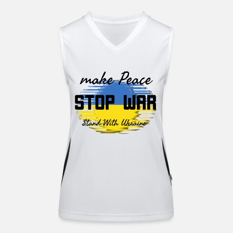Make peace Stop War Débardeur respirant contrasté Femme