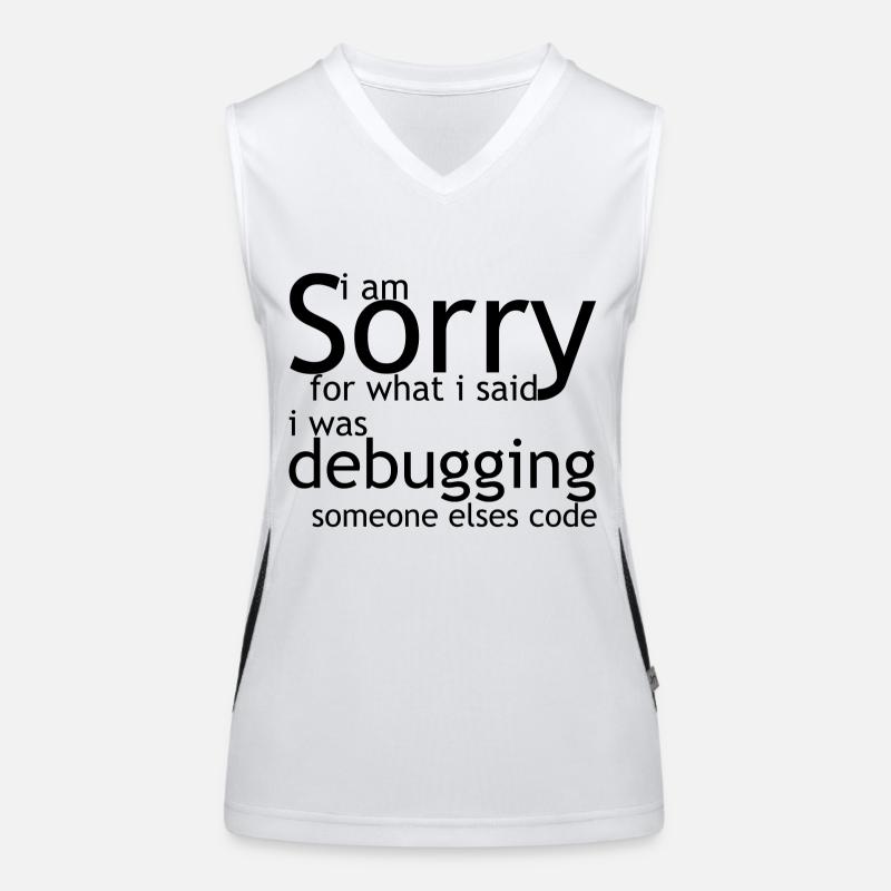 i am sorry for what i said, i was debugging Funktionelles Kontrast-Tank Top für Frauen