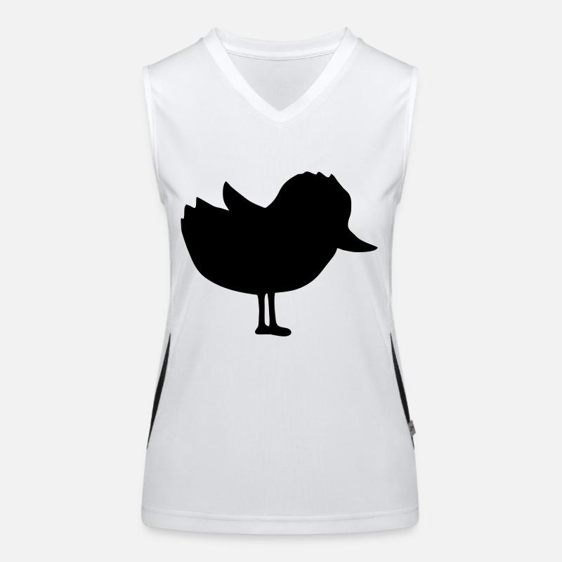 Silhouette mignon poussin petit oiseau Débardeur respirant contrasté Femme