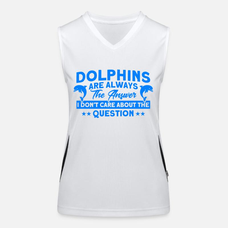 Dolphin Dolphin Lover Animal Dolphins Cadeau Débardeur respirant contrasté Femme