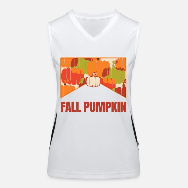 Fall Pumpkin Women's Functional Contrast Tank Top