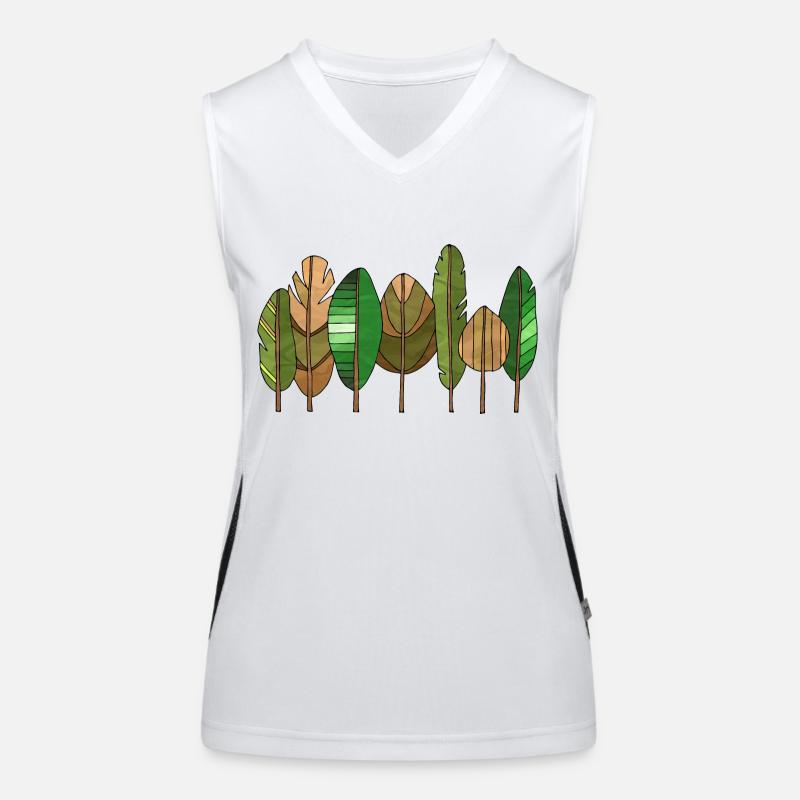 Baum Funktionelles Kontrast-Tank Top für Frauen