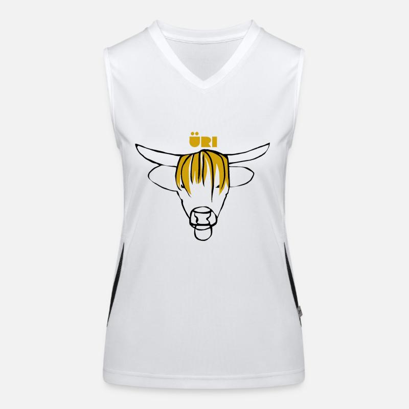 Stier Funktionelles Kontrast-Tank Top für Frauen