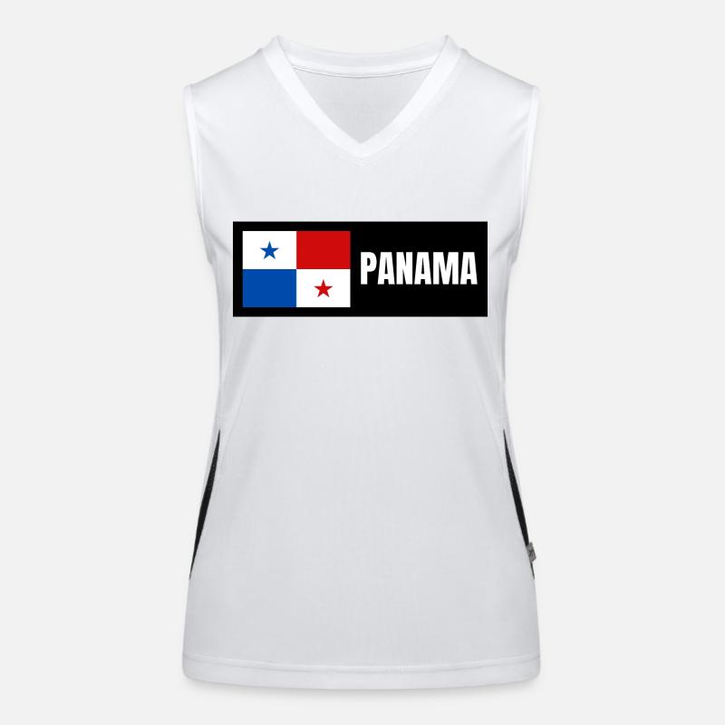Panama Flag Women's Functional Contrast Tank Top