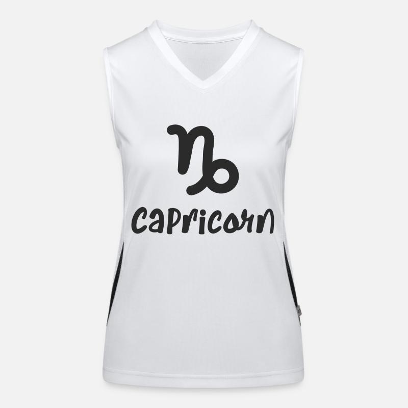Steinbock Sternzeichen Funktionelles Kontrast-Tank Top für Frauen