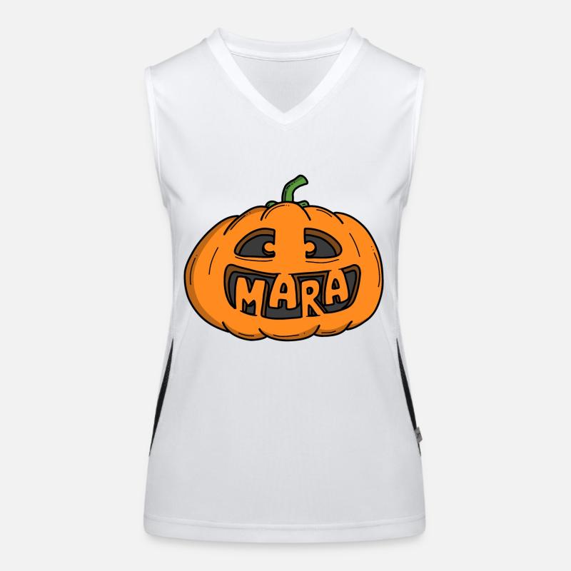 Mara Halloween Pumpkin Women's Functional Contrast Tank Top