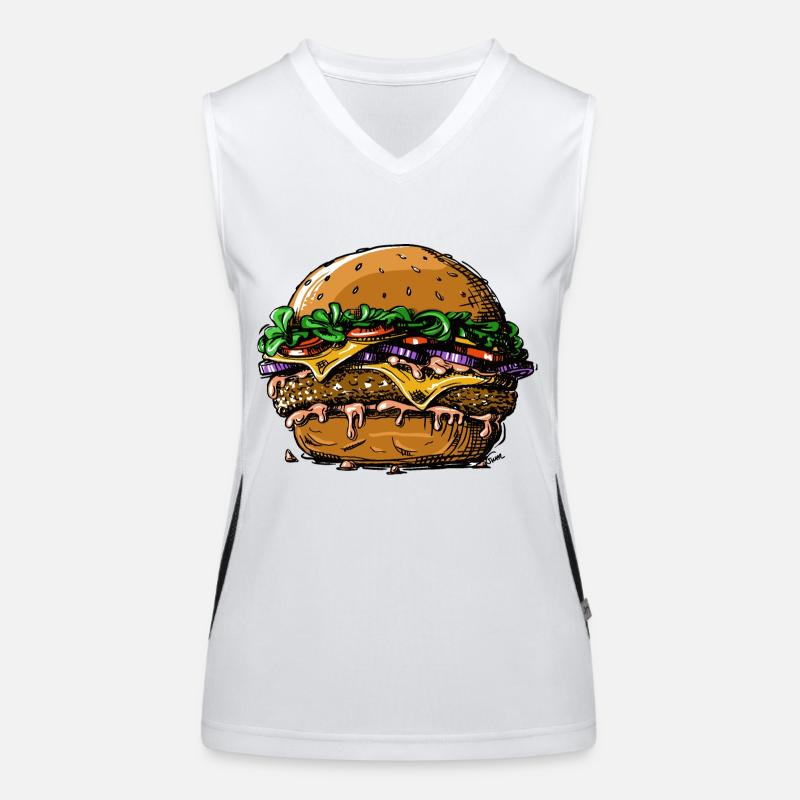 burger Women's Functional Contrast Tank Top