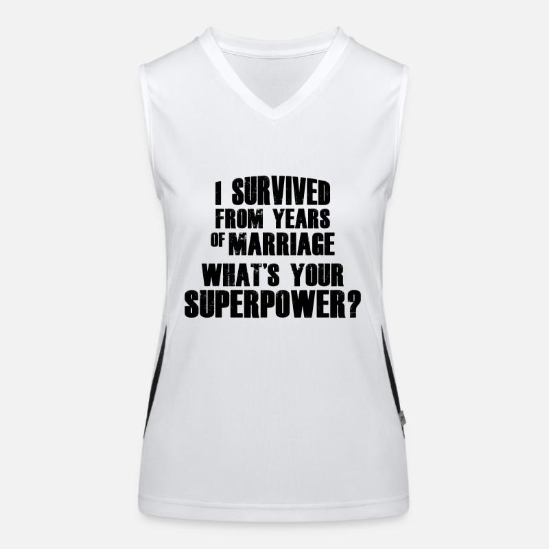 DIE SUPERMACHT DER ÜBERLEBENDEN DER EHE Funktionelles Kontrast-Tank Top für Frauen