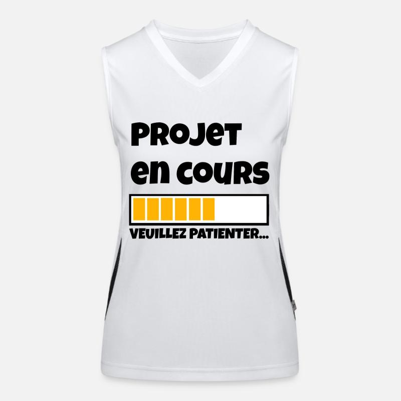 Projet en cours... Débardeur respirant contrasté Femme