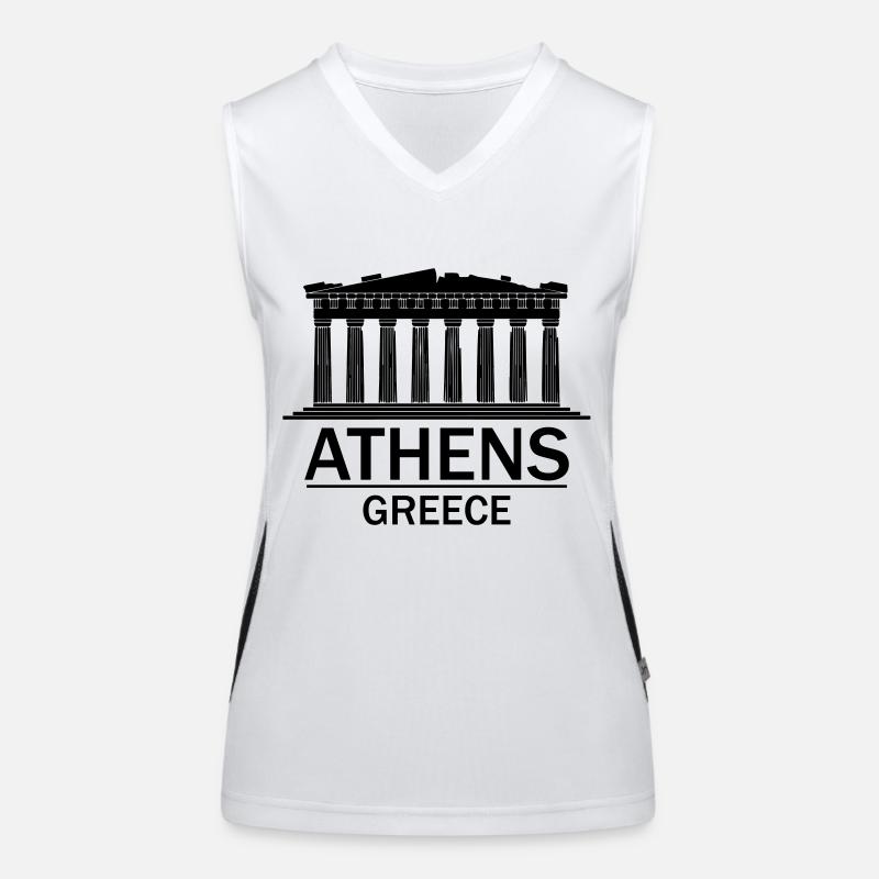 Athens Greece Women's Functional Contrast Tank Top