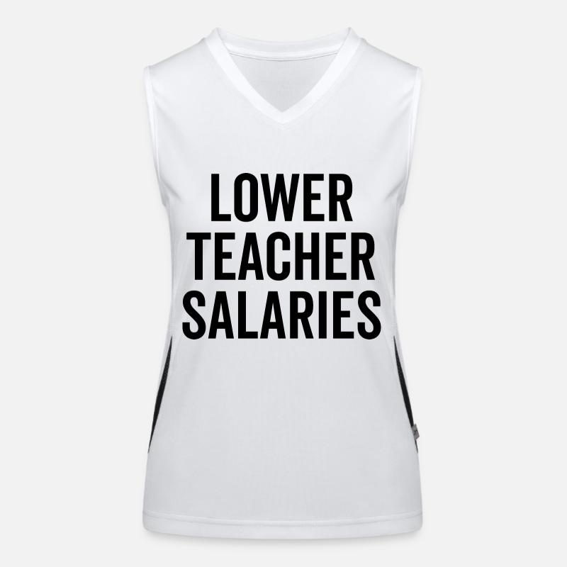 Lower Teacher Salaries Women's Functional Contrast Tank Top
