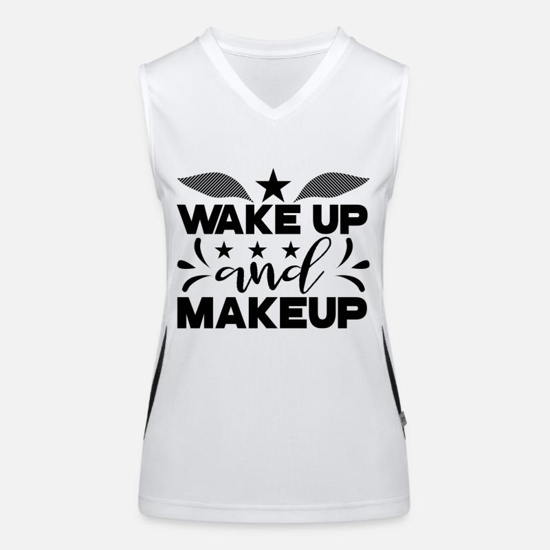 Wake Up and Makeup Women's Functional Contrast Tank Top