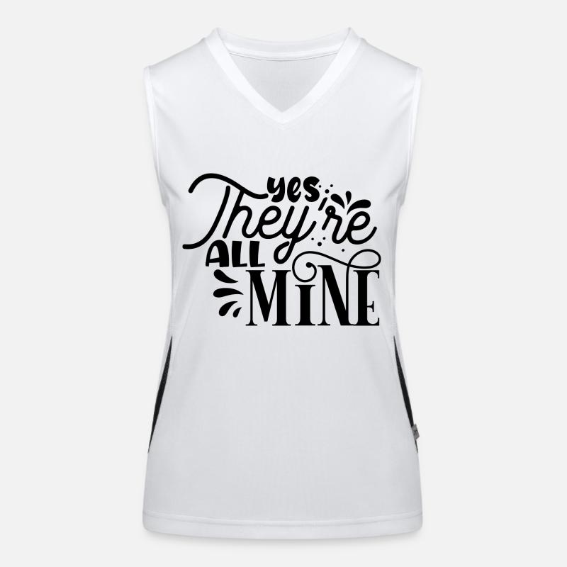 Yes they´re all Mine Funktionelles Kontrast-Tank Top für Frauen