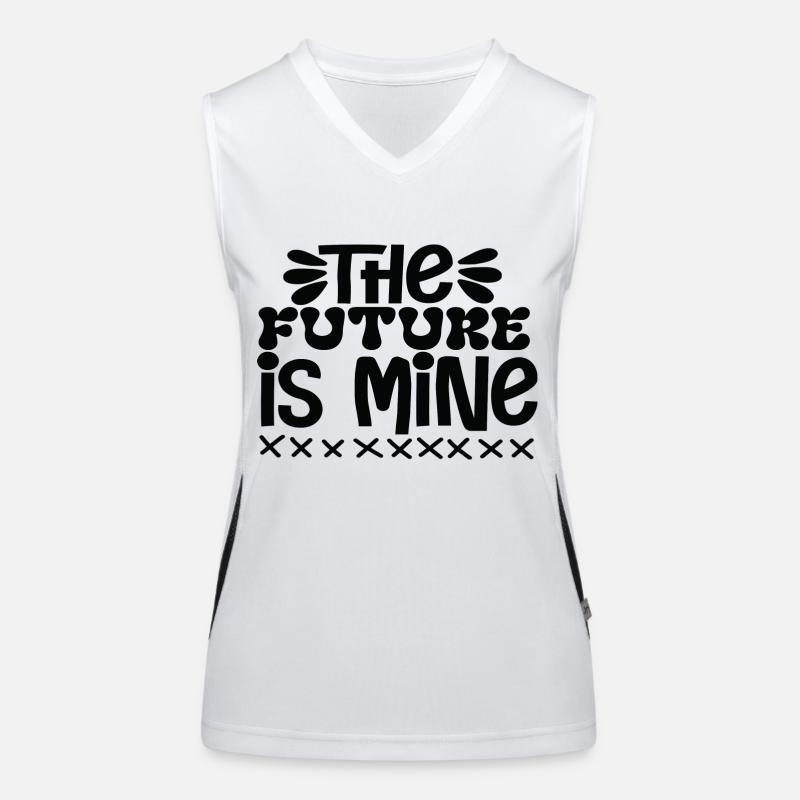 The Future Is Mine Funktionelles Kontrast-Tank Top für Frauen