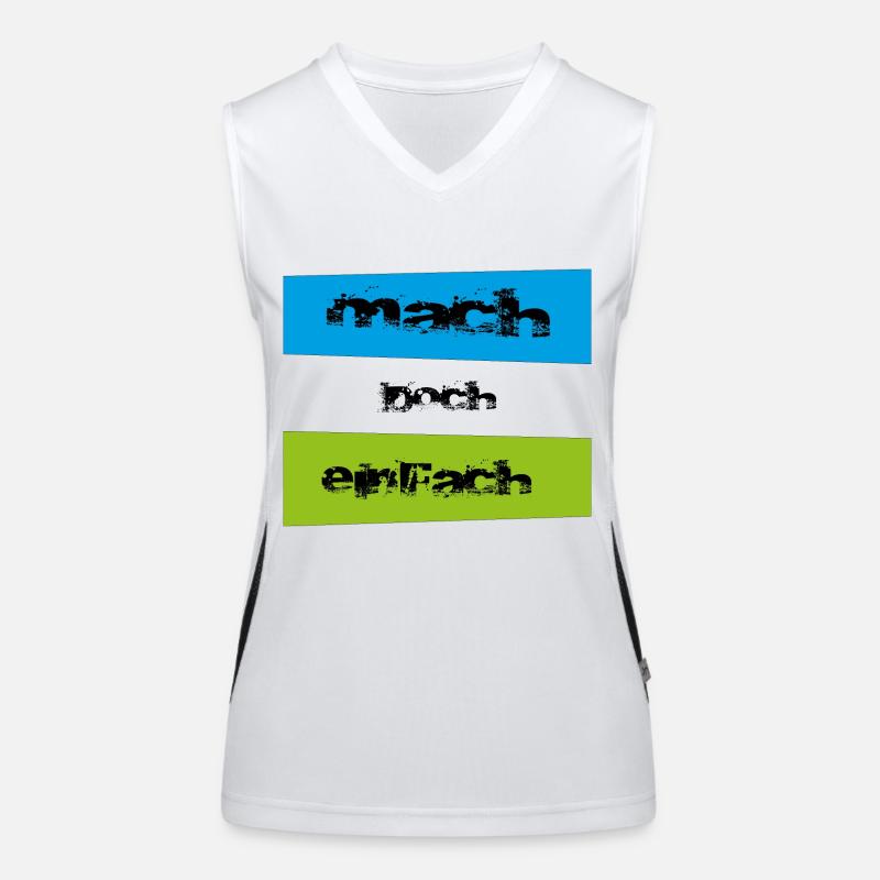 mach doch einfach Funktionelles Kontrast-Tank Top für Frauen
