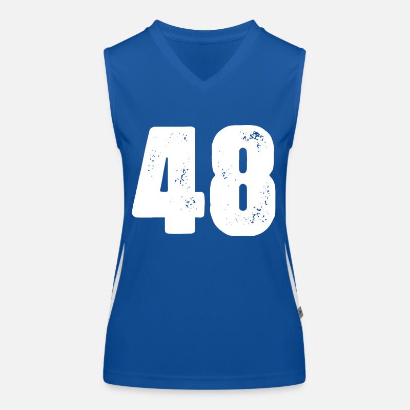 48 Number jersey Women's Functional Contrast Tank Top