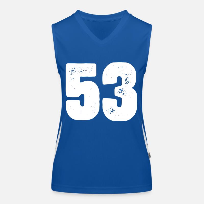 53 Number jersey Women's Functional Contrast Tank Top