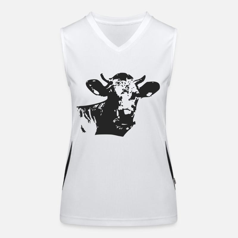 Silhouette de vache Débardeur respirant contrasté Femme