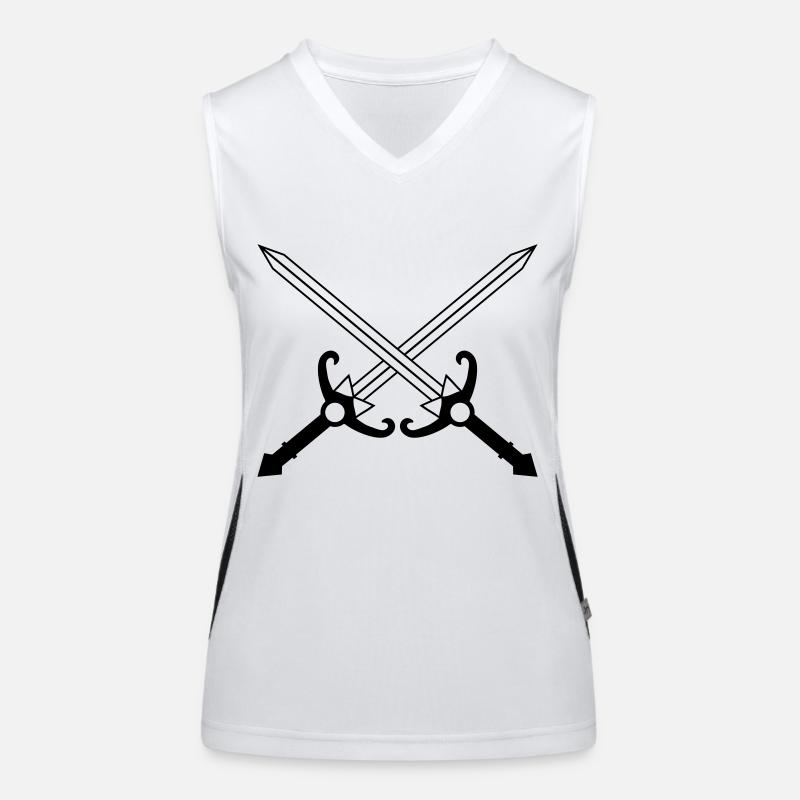 Spade Top sportivo da donna in contrasto cromatico