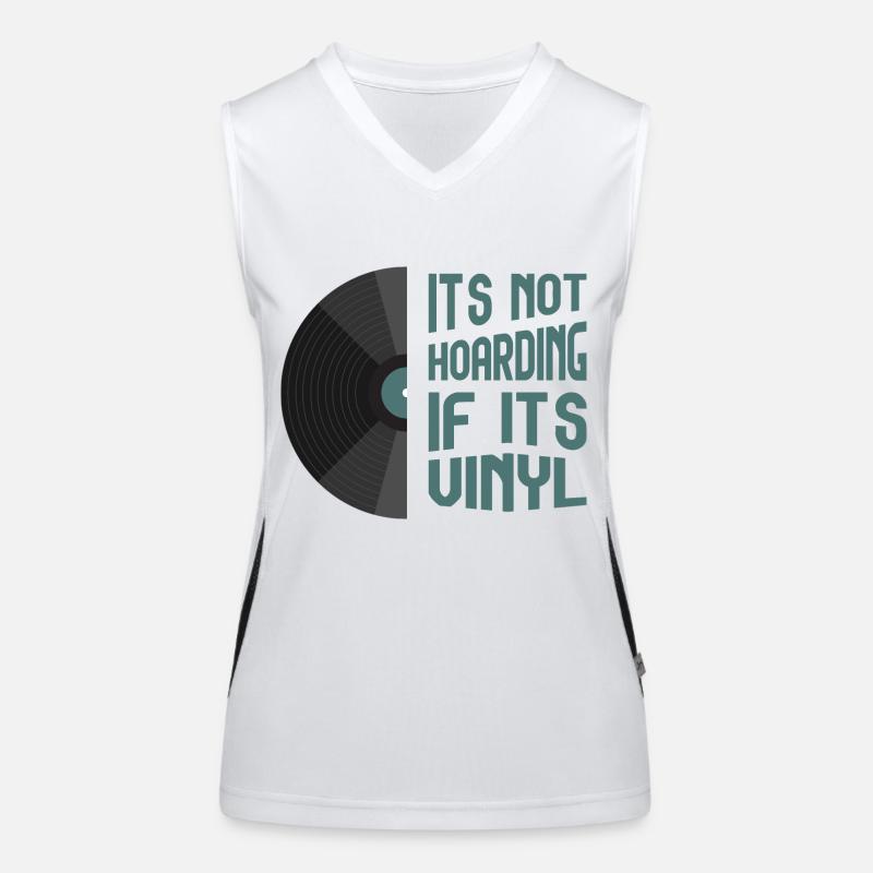 Its not hoarding if it's vinyl Women's Functional Contrast Tank Top