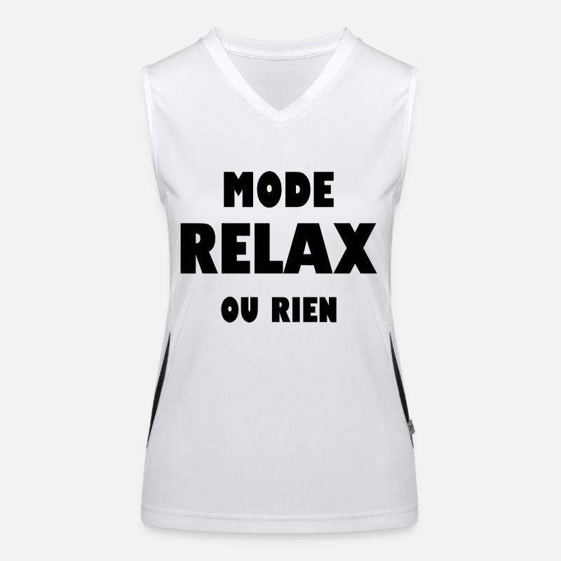 Mode relax ou rien Débardeur respirant contrasté Femme