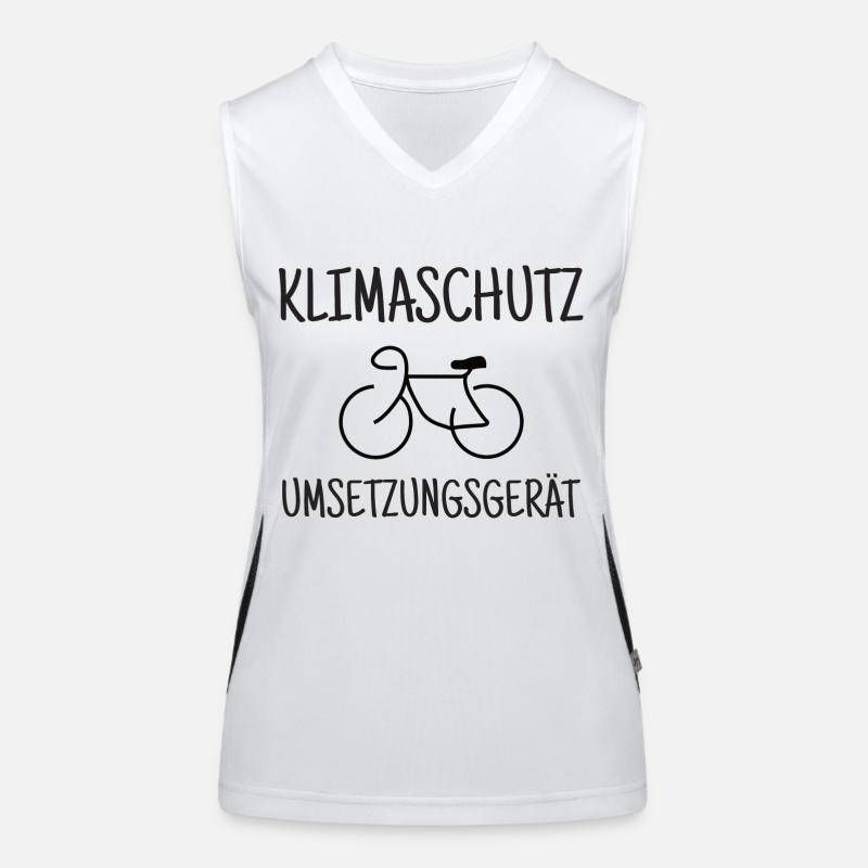 Klimaschutz- Umsetzungs- Gerät Funktionelles Kontrast-Tank Top für Frauen