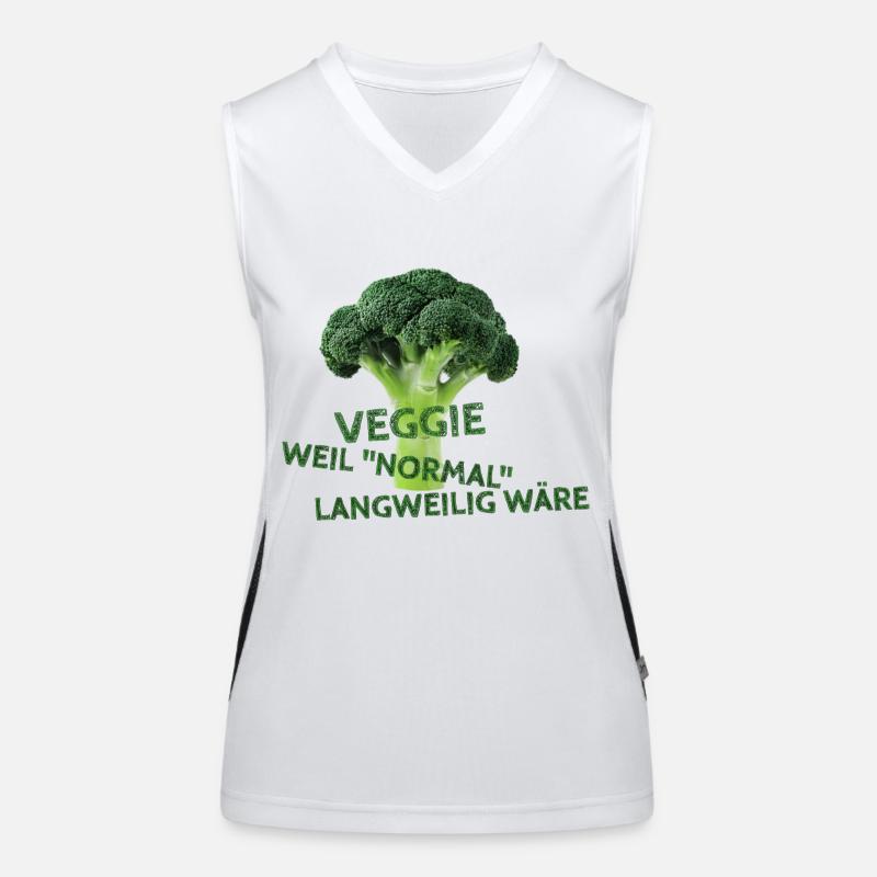Veggie-weil "normal" langweilig wäre 2.0 Funktionelles Kontrast-Tank Top für Frauen