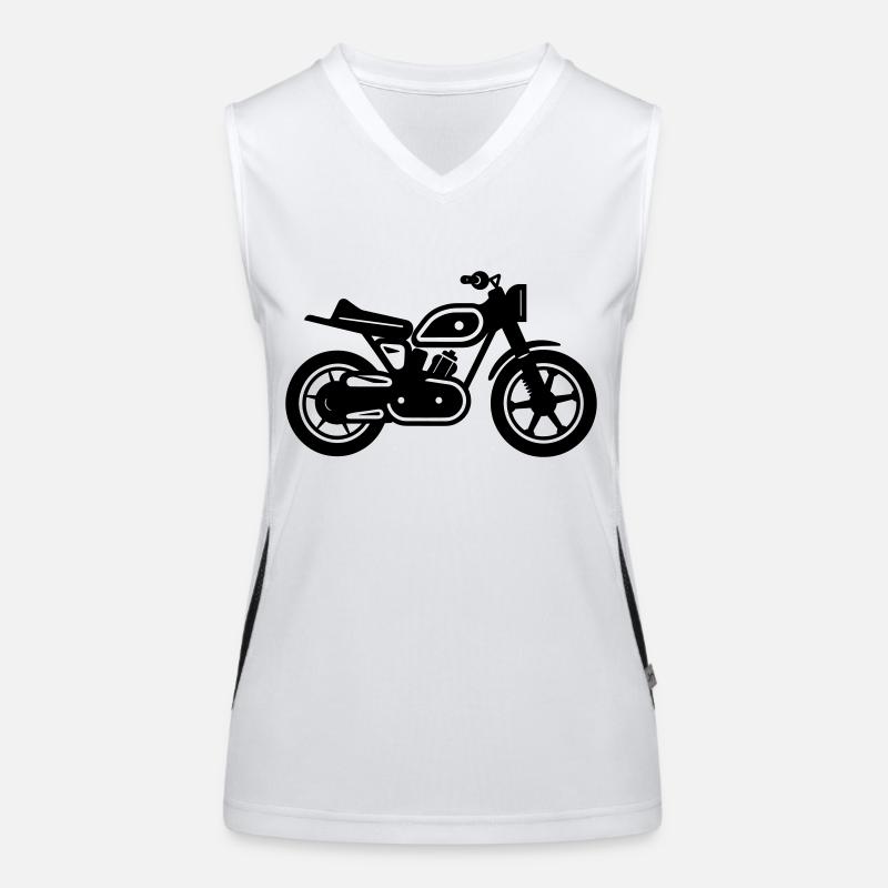 Motorrad Funktionelles Kontrast-Tank Top für Frauen