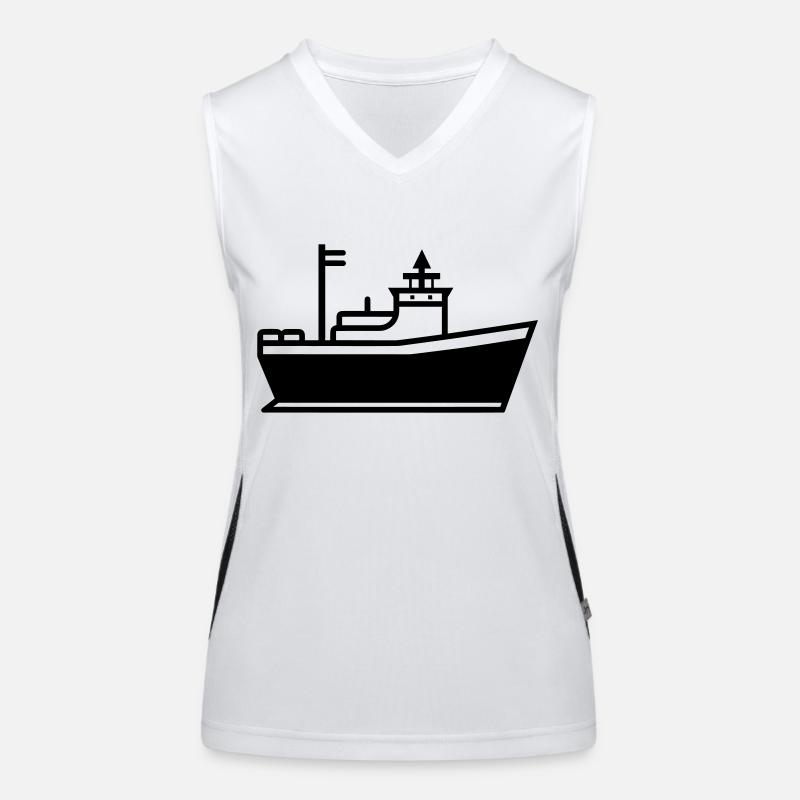 Bateau Débardeur respirant contrasté Femme