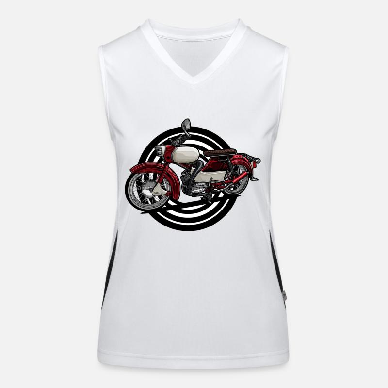 Spatz (rot) // Illustration Funktionelles Kontrast-Tank Top für Frauen