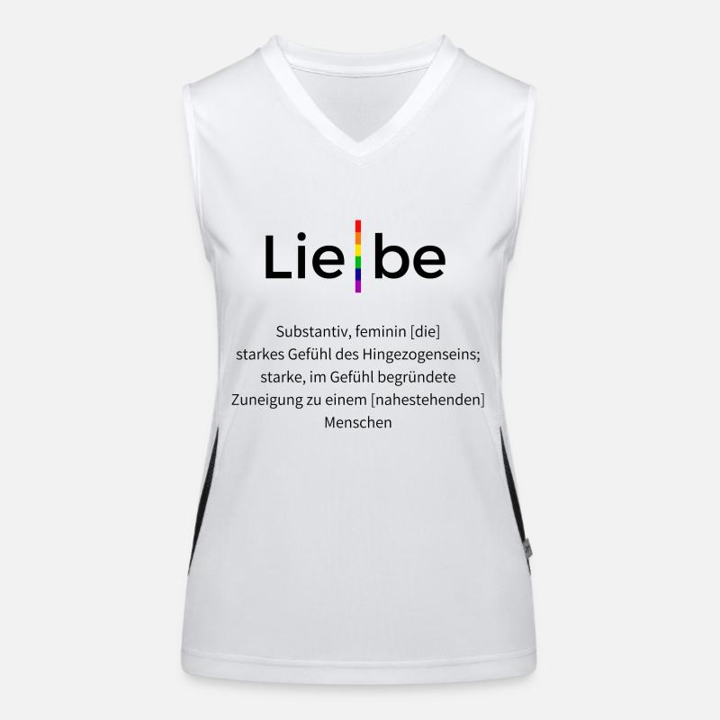 Liebelgbtq Funktionelles Kontrast-Tank Top für Frauen