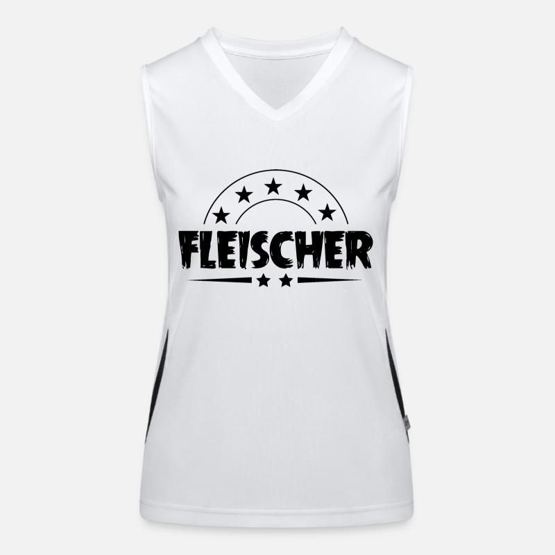 Fleischer Beruf Funktionelles Kontrast-Tank Top für Frauen