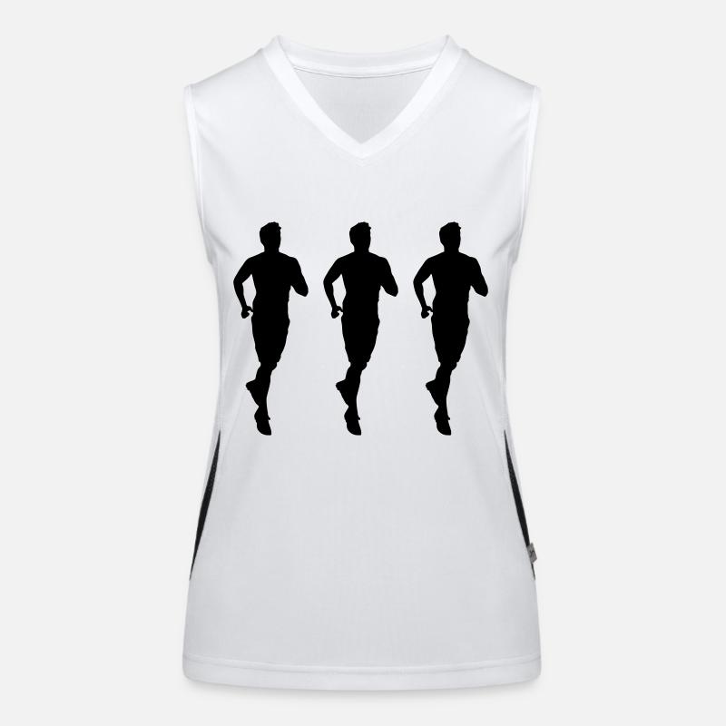 Jogging 3 Débardeur respirant contrasté Femme