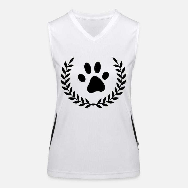 Wreath Paw Women's Functional Contrast Tank Top