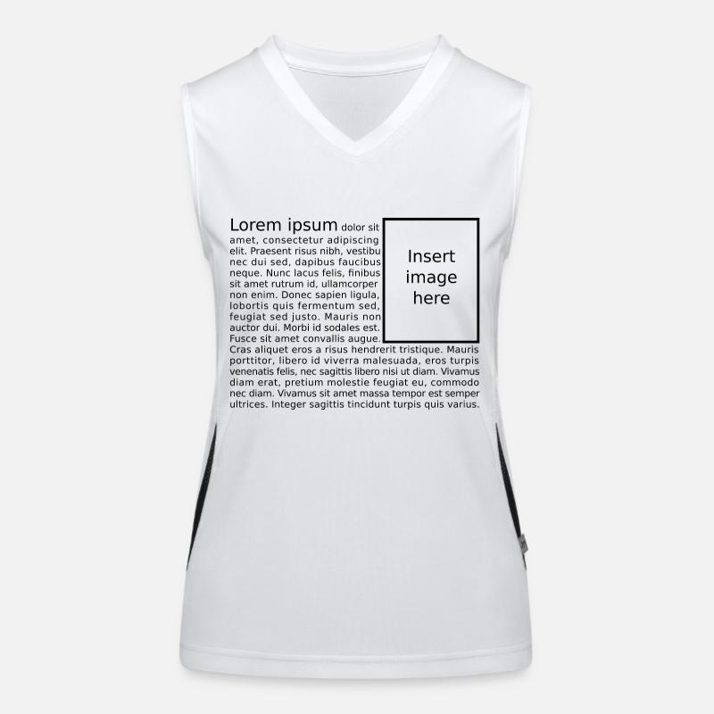 Lorem Ipsum Women's Functional Contrast Tank Top