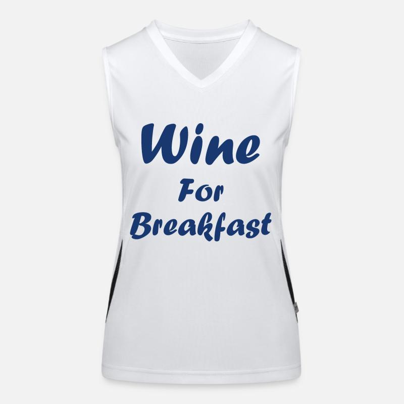 Wine for breakfast Women's Functional Contrast Tank Top