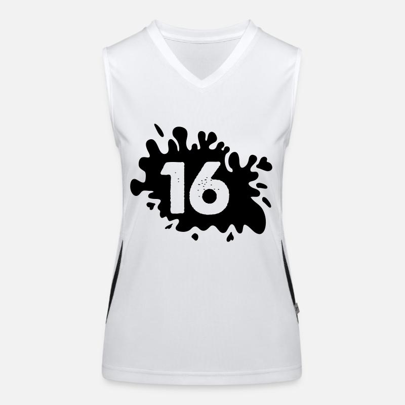 Blobs 16 Women's Functional Contrast Tank Top