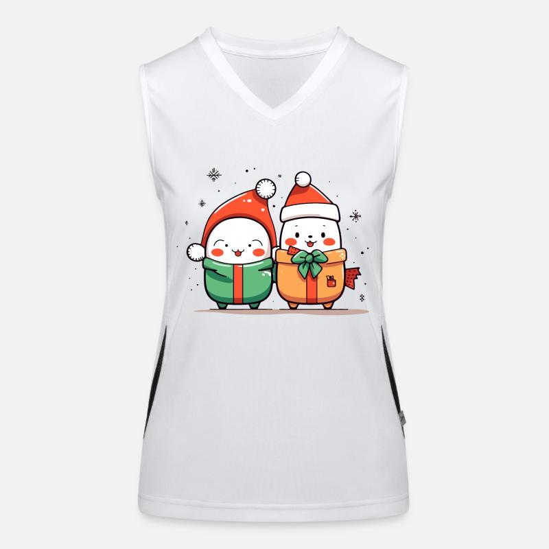 Christmas Buddies Women's Functional Contrast Tank Top
