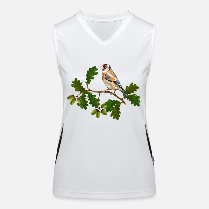 Bunter Vogel Funktionelles Kontrast-Tank Top für Frauen