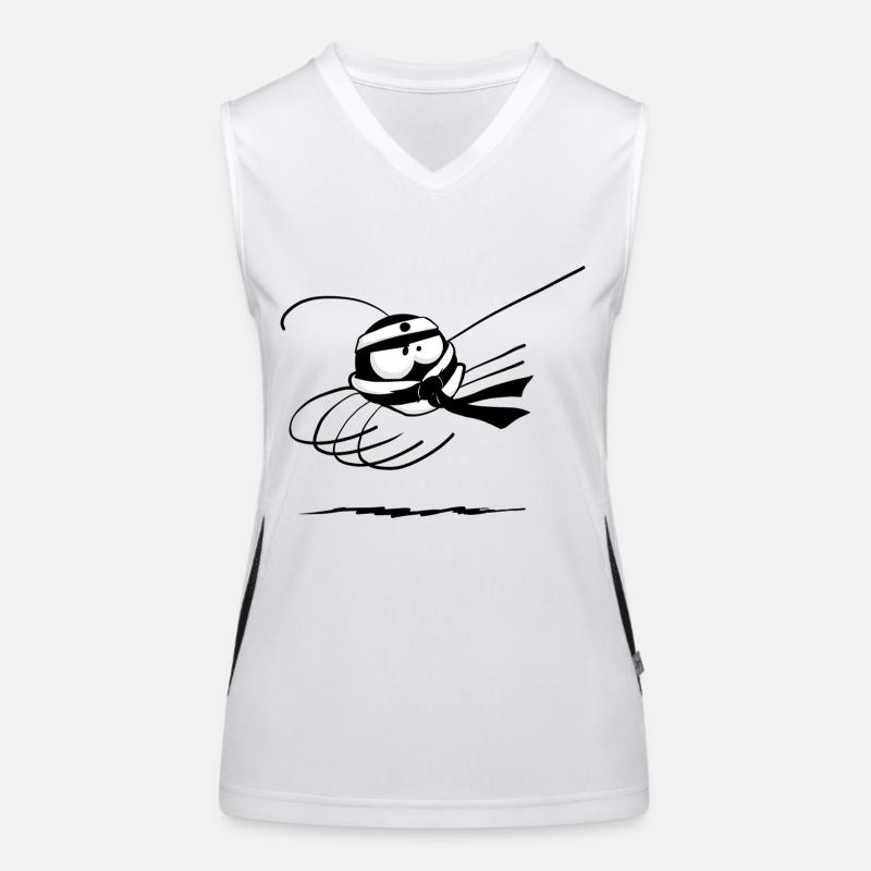 Beth l'araignée - Le karaté (sans texte) Débardeur respirant contrasté Femme