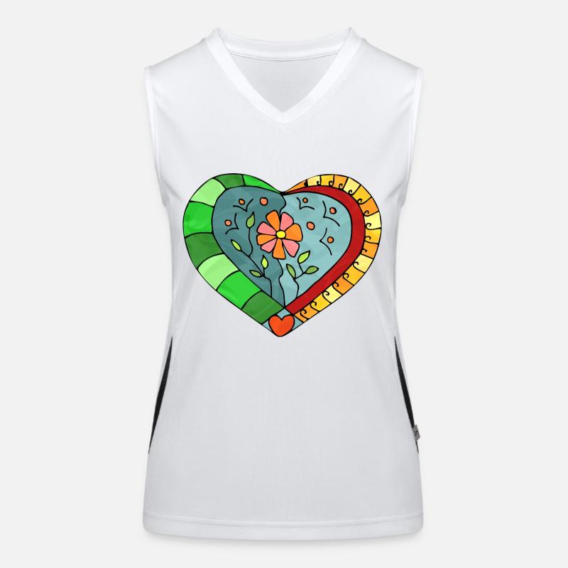 Heart Women's Functional Contrast Tank Top