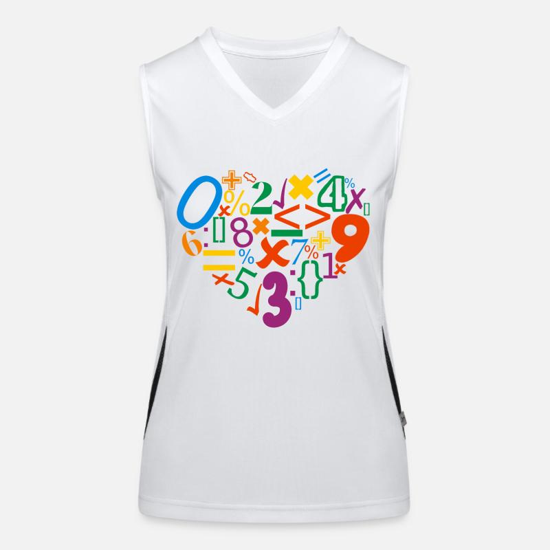 MATEMATIK Funktionelles Kontrast-Tank Top für Frauen