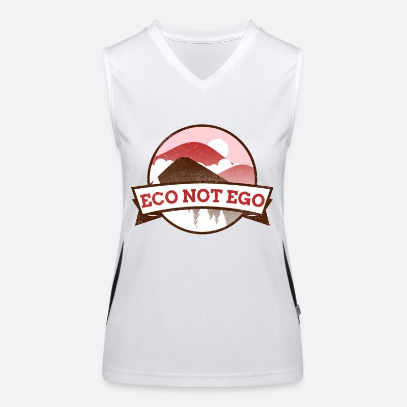 Eco not Ego Funktionelles Kontrast-Tank Top für Frauen