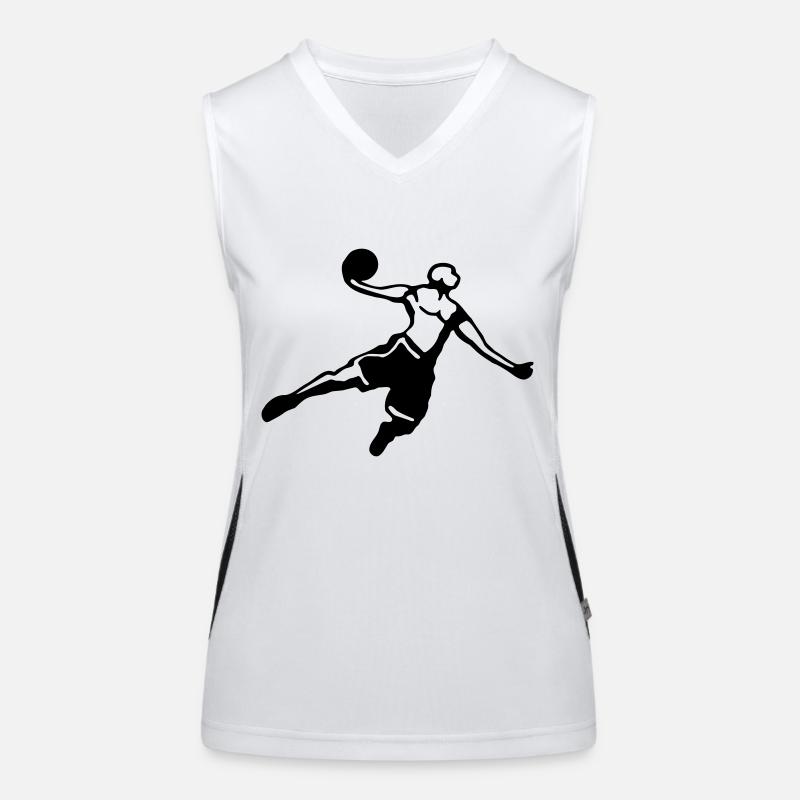 Basketball Slam Dunk Dunkin Funktionelles Kontrast-Tank Top für Frauen